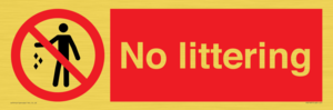 No littering